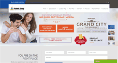 Desktop Screenshot of prateek-grand-city.com